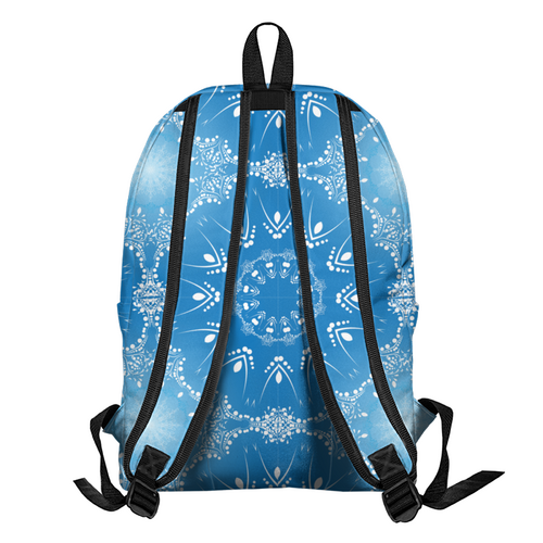 Заказать рюкзак в Москве. Рюкзак 3D Голубой узор от IrinkaArt  - готовые дизайны и нанесение принтов.