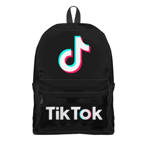 Заказать рюкзак в Москве. Рюкзак 3D TikTok  от DESIGNER   - готовые дизайны и нанесение принтов.