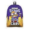 Заказать рюкзак в Москве. Рюкзак 3D BRAWL STARS CARL от geekbox - готовые дизайны и нанесение принтов.