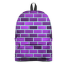 Заказать рюкзак в Москве. Рюкзак 3D Пурпурные кирпичи от valezar - готовые дизайны и нанесение принтов.