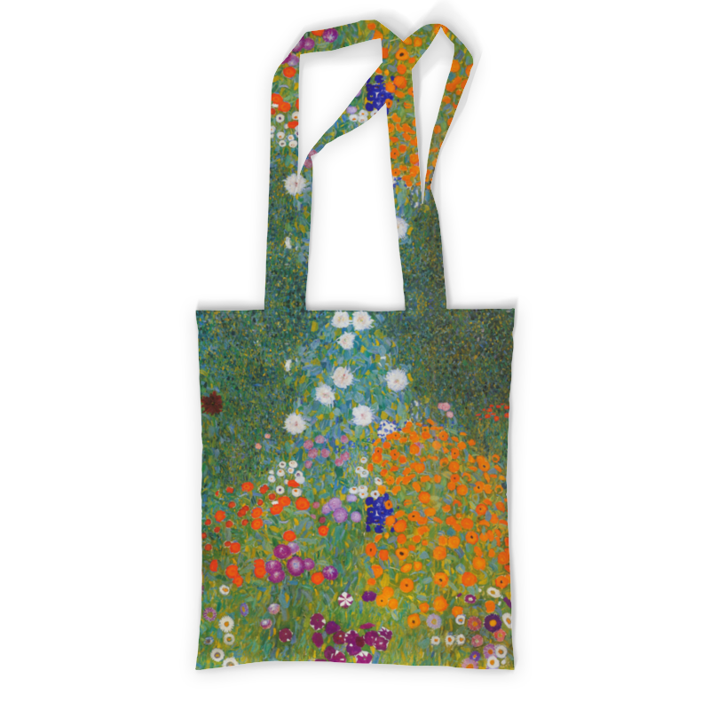 Printio Сумка с полной запечаткой Цветочный сад (густав климт) printio рюкзак мешок с полной запечаткой объятия густав климт