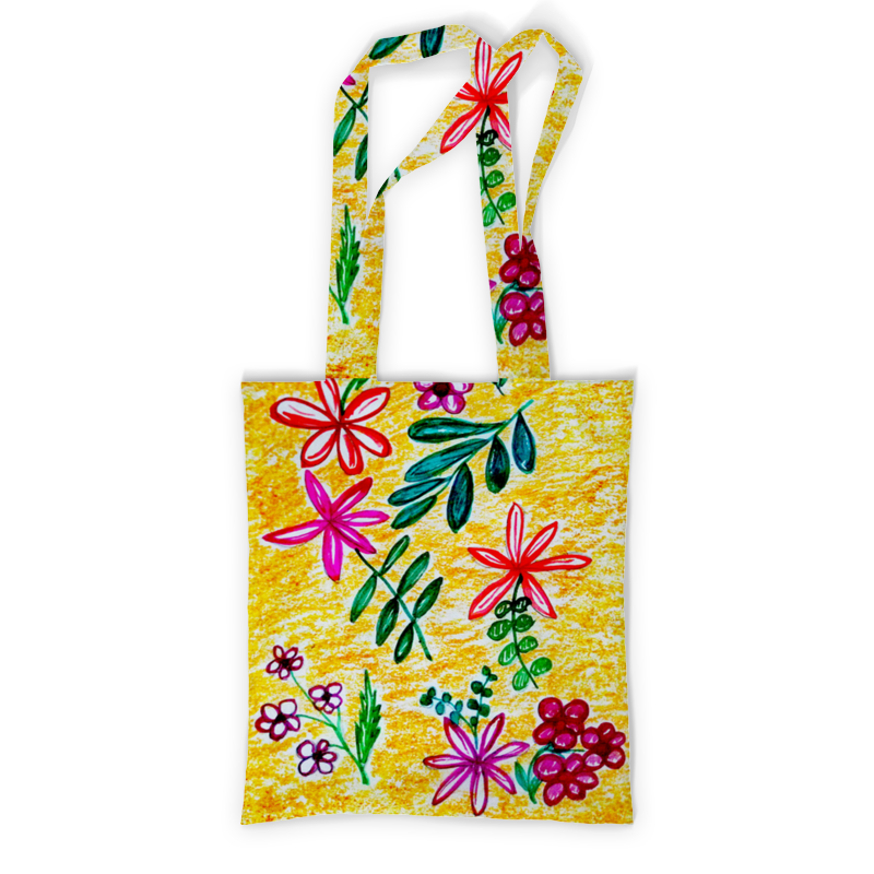 Printio Сумка с полной запечаткой Цветы на желтом printio сумка с полной запечаткой цветы на желтом