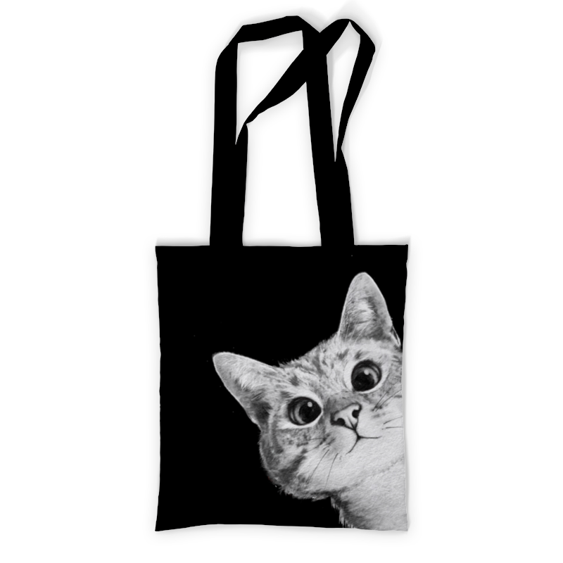Printio Сумка с полной запечаткой Выглядывающий кот printio сумка с полной запечаткой серьезный кот