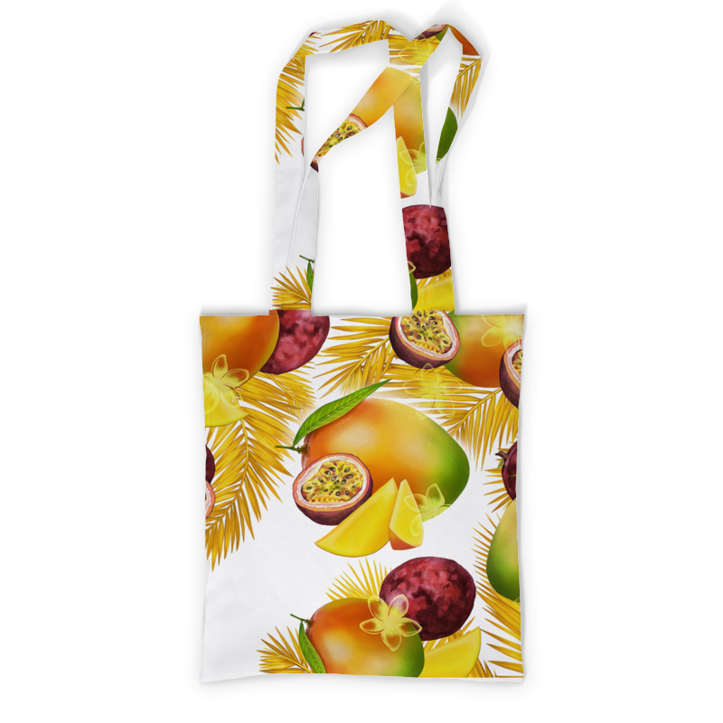 Printio Сумка с полной запечаткой Тропические фрукты printio футболка с полной запечаткой для девочек яркие аппетитные тропические фрукты