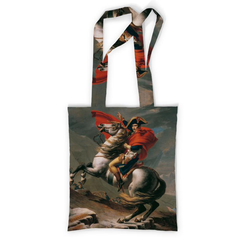 printio сумка с полной запечаткой наполеон на перевале сен бернар Printio Сумка с полной запечаткой Наполеон на перевале сен-бернар