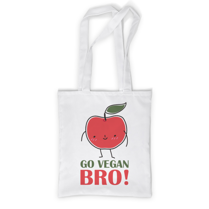 Printio Сумка с полной запечаткой Go vegan bro! printio сумка go vegan bro