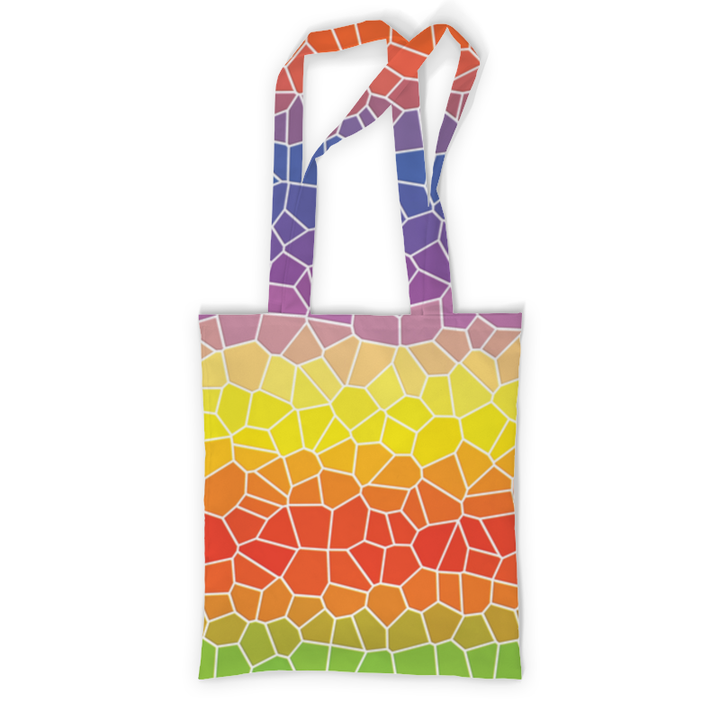 printio поясная сумка 3d разноцветные фигуры Printio Сумка с полной запечаткой Разноцветные фигуры