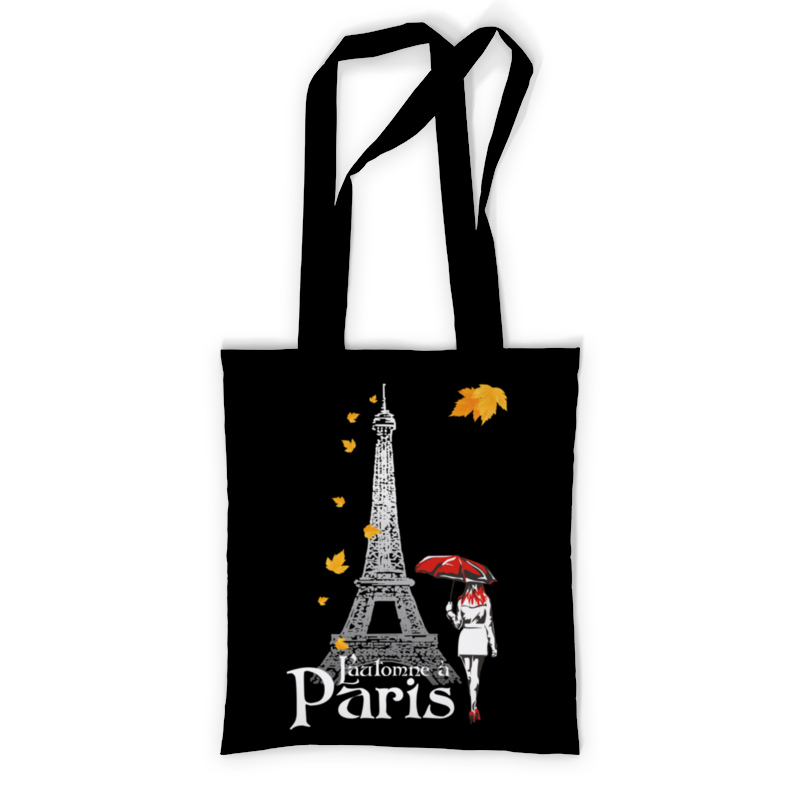 Printio Сумка с полной запечаткой Осень в париже. printio свитшот женский с полной запечаткой красивая француженка на фоне эйфелевой башни