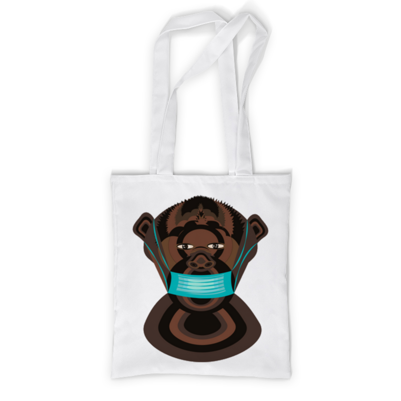 Printio Сумка с полной запечаткой шимпанзе в маске printio сумка обезьяны