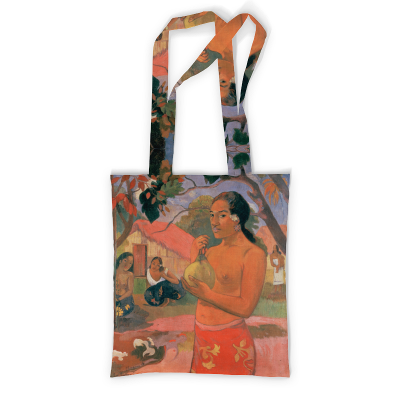 Printio Сумка с полной запечаткой Женщина, держащая плод (поль гоген) printio рюкзак мешок с полной запечаткой автопортрет гротеск поль гоген