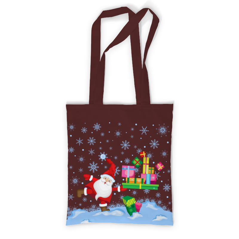 Printio Сумка с полной запечаткой Санта спешит с подарками printio сумка с полной запечаткой санта