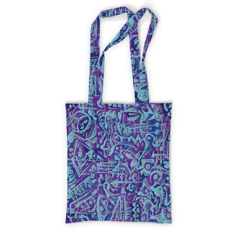 Printio Сумка с полной запечаткой Голубое в фиолетовом printio рюкзак мешок с полной запечаткой голубое в фиолетовом
