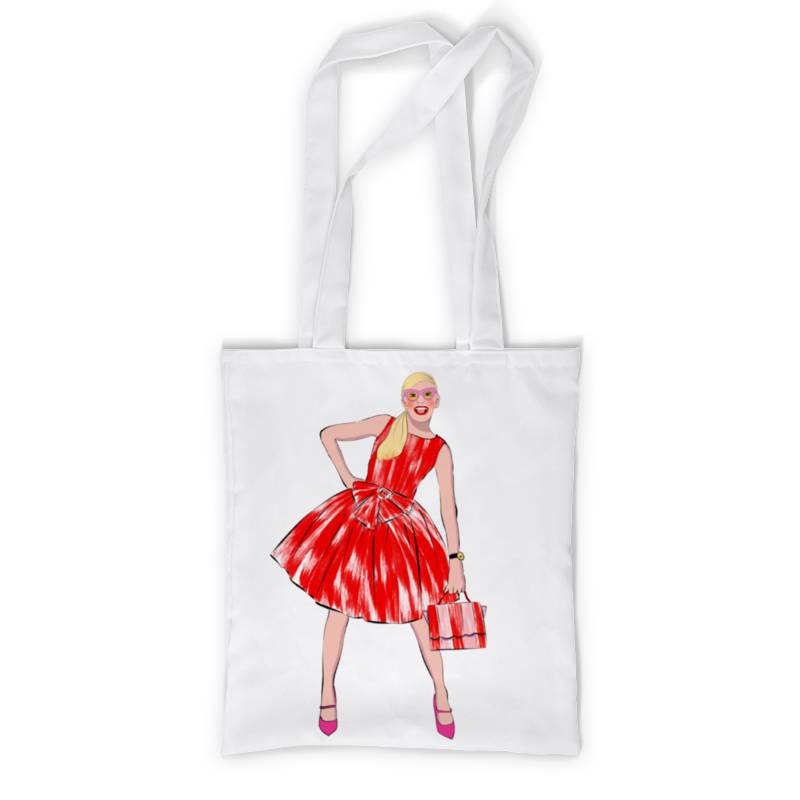 Printio Сумка с полной запечаткой Девушка в красном платье printio сумка с полной запечаткой арт девушка