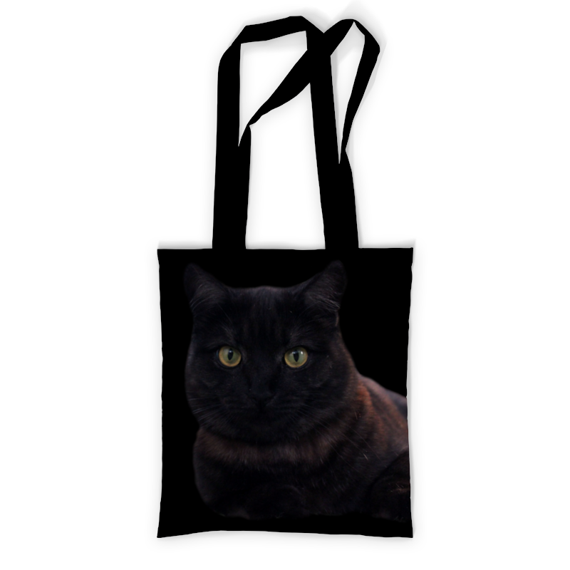 printio сумка с полной запечаткой кошка в маске Printio Сумка с полной запечаткой Черная кошка