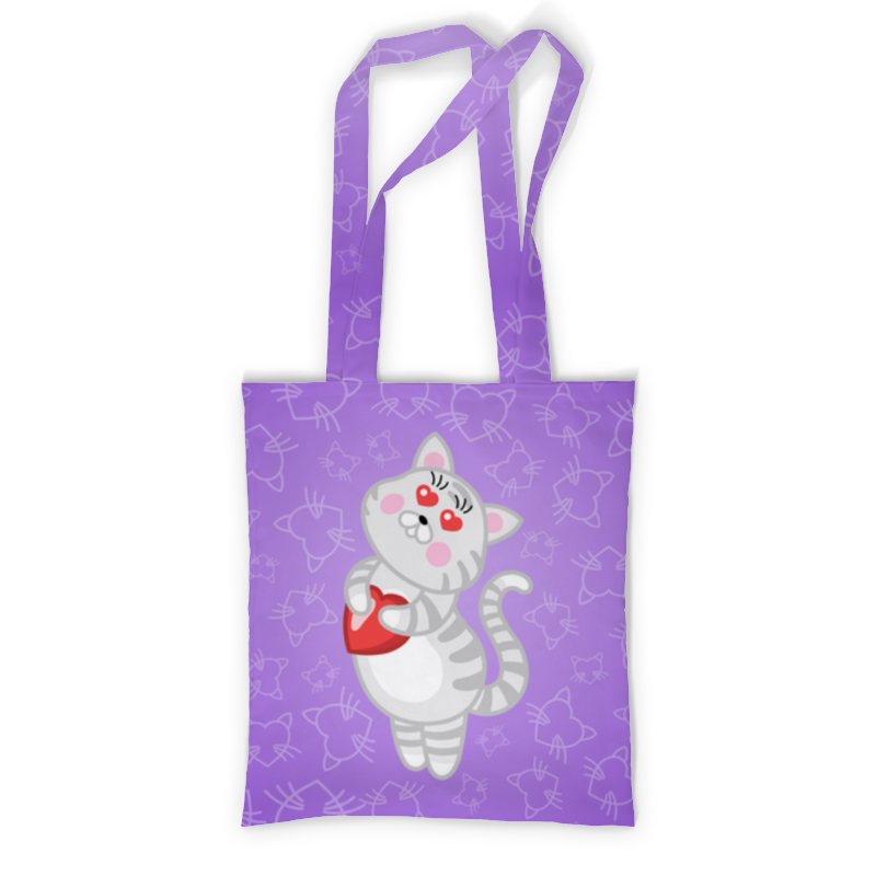 Printio Сумка с полной запечаткой Влюбленная кошечка printio сумка с полной запечаткой кот с сердечком 2
