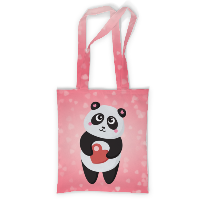 Printio Сумка с полной запечаткой Панда с сердечком сумка панда красный