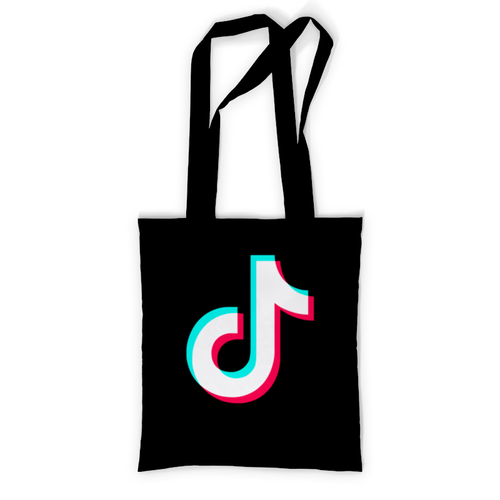Заказать сумку в Москве. Сумка с полной запечаткой TikTok  от DESIGNER   - готовые дизайны и нанесение принтов.