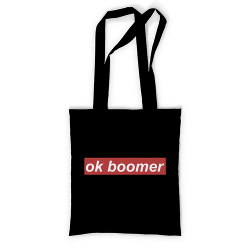 Заказать сумку в Москве. Сумка с полной запечаткой Ok Boomer от DESIGNER   - готовые дизайны и нанесение принтов.
