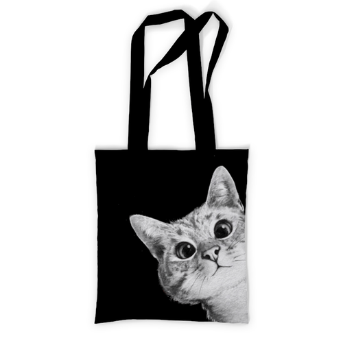 Сумка с полной запечаткой Выглядывающий кот #1792183 в Москве, цена 780  руб.: купить сумку с принтом от printik в интернет-магазине