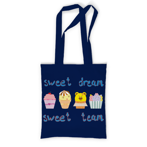 Заказать сумку в Москве. Сумка с полной запечаткой Sweet dream - sweet team от Eve  - готовые дизайны и нанесение принтов.