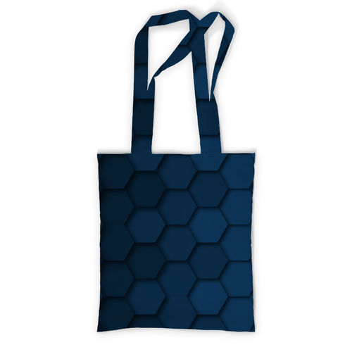 Заказать сумку в Москве. Сумка с полной запечаткой Синяя абстракция от BeliySlon - готовые дизайны и нанесение принтов.