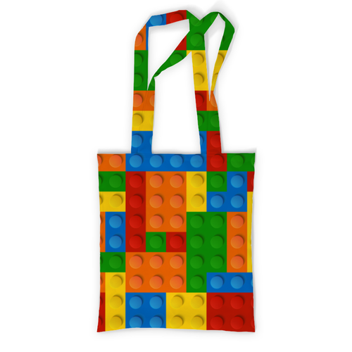 Заказать сумку в Москве. Сумка с полной запечаткой Конструктор Лего от BeliySlon - готовые дизайны и нанесение принтов.