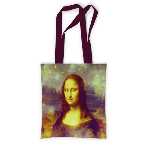 Заказать сумку в Москве. Сумка с полной запечаткой Мона Лиза от Galina Museridze - готовые дизайны и нанесение принтов.
