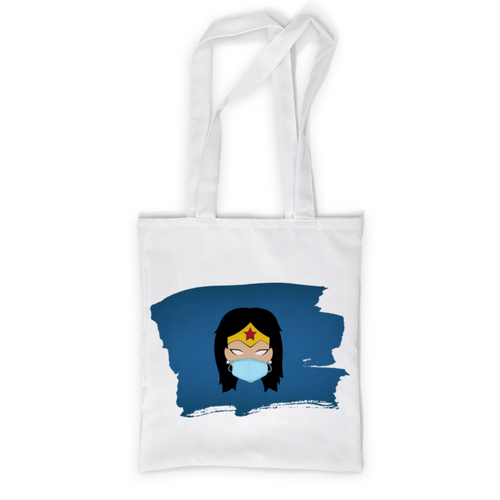 Заказать сумку в Москве. Сумка с полной запечаткой Чудо-женщина (Коллекция: Герои носят маски) от GeekFox  - готовые дизайны и нанесение принтов.