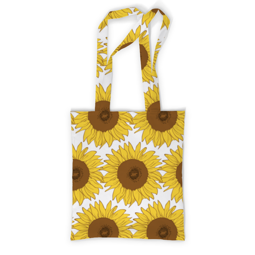 Заказать сумку в Москве. Сумка с полной запечаткой Sunflower от frau - готовые дизайны и нанесение принтов.