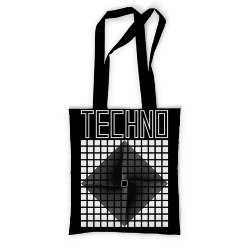 Заказать сумку в Москве. Сумка с полной запечаткой Techno style от cubik art  - готовые дизайны и нанесение принтов.