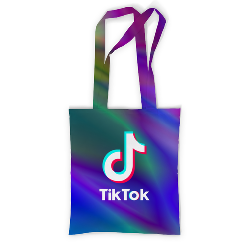 Заказать сумку в Москве. Сумка с полной запечаткой TikTok  от DESIGNER   - готовые дизайны и нанесение принтов.
