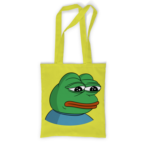 Заказать сумку в Москве. Сумка с полной запечаткой Pepe the frog от Memepedia - готовые дизайны и нанесение принтов.