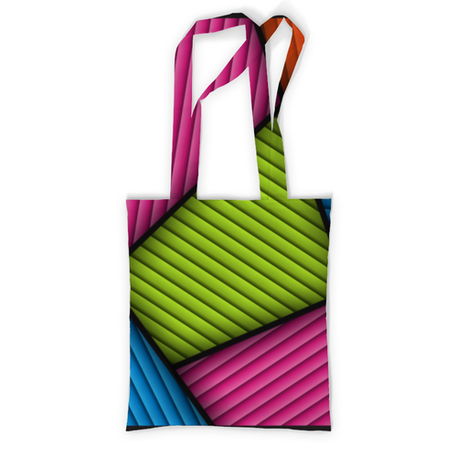Заказать сумку в Москве. Сумка с полной запечаткой Цветная абстракция от BeliySlon - готовые дизайны и нанесение принтов.