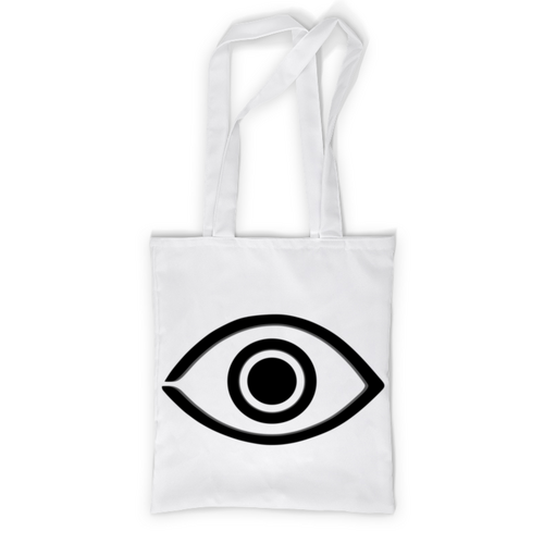 Заказать сумку в Москве. Сумка с полной запечаткой Бездомный бог (Маска с глазом) от GeekFox  - готовые дизайны и нанесение принтов.