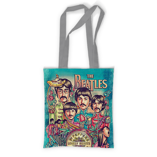 Заказать сумку в Москве. Сумка с полной запечаткой The Beatles от J K - готовые дизайны и нанесение принтов.