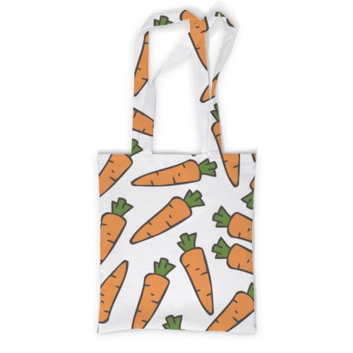 Заказать сумку в Москве. Сумка с полной запечаткой Морковки от skynatural - готовые дизайны и нанесение принтов.