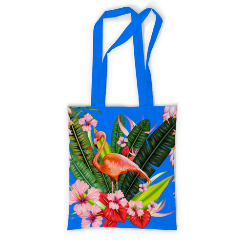 Заказать сумку в Москве. Сумка с полной запечаткой Фламинго от Ирина - готовые дизайны и нанесение принтов.