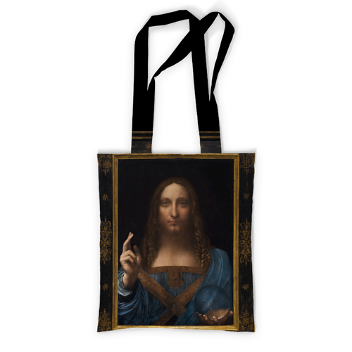 Заказать сумку в Москве. Сумка с полной запечаткой Спаситель мира Леонардо да Винчи от Apfelbaum - готовые дизайны и нанесение принтов.
