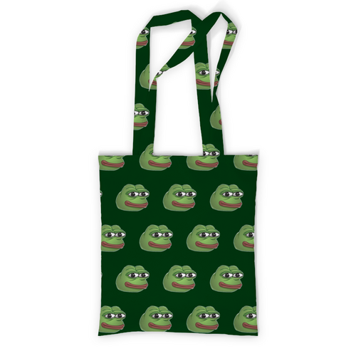Заказать сумку в Москве. Сумка с полной запечаткой Pepe Frog - Лягушонок Пепе от aaa.kus28@gmail.com - готовые дизайны и нанесение принтов.