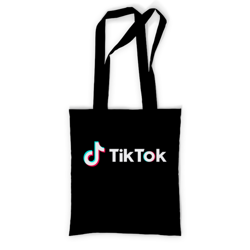 Заказать сумку в Москве. Сумка с полной запечаткой TikTok  от DESIGNER   - готовые дизайны и нанесение принтов.