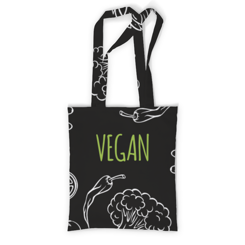 Заказать сумку в Москве. Сумка с полной запечаткой Веган от vegan@thespaceway.info - готовые дизайны и нанесение принтов.