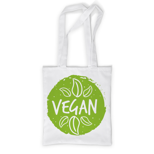 Заказать сумку в Москве. Сумка с полной запечаткой Go Vegan! от vegan@thespaceway.info - готовые дизайны и нанесение принтов.