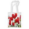 Заказать сумку в Москве. Сумка с полной запечаткой Весенние тюльпаны от fun2fans - готовые дизайны и нанесение принтов.