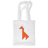 Заказать сумку в Москве. Сумка с полной запечаткой Оранжевый жираф танграм от namormai@mail.ru - готовые дизайны и нанесение принтов.
