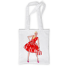 Заказать сумку в Москве. Сумка с полной запечаткой Девушка в красном платье от Ssk16  - готовые дизайны и нанесение принтов.