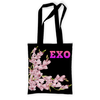 Заказать сумку в Москве. Сумка с полной запечаткой EXO розовые цветы от nionilla - готовые дизайны и нанесение принтов.