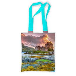 Заказать сумку в Москве. Сумка с полной запечаткой Замок в Шотландии от Nataly Isupova - готовые дизайны и нанесение принтов.