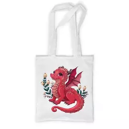 Заказать сумку в Москве. Сумка с полной запечаткой Красный дракон от tigerda  - готовые дизайны и нанесение принтов.