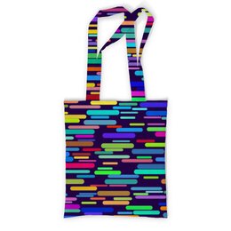 Заказать сумку в Москве. Сумка с полной запечаткой Разноцветные Полосы от MariYang  - готовые дизайны и нанесение принтов.