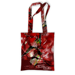 Заказать сумку в Москве. Сумка с полной запечаткой Огненно-цветочная абстракция от Anna Lomachenko - готовые дизайны и нанесение принтов.